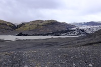 Solheimajökull - die Gletscherzunge